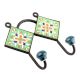Green Yellow Flower Tiles Hooks 